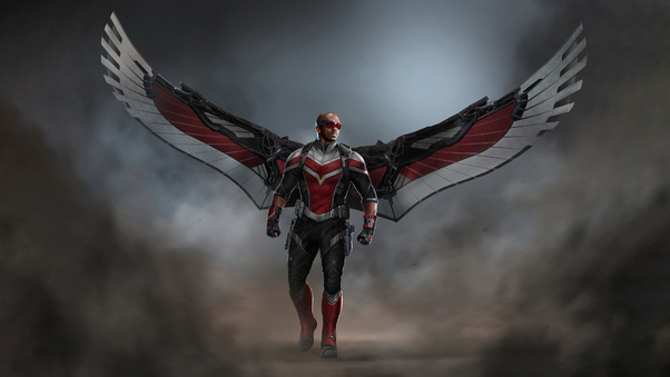 Falcon With Wings 4k Wallpaper