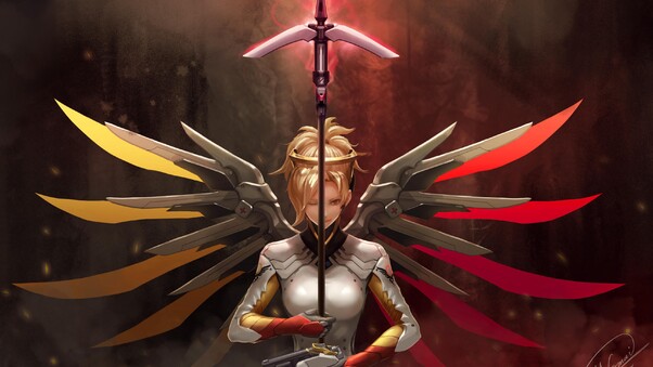 Fan Art Of Mercy Overwatch Wallpaper