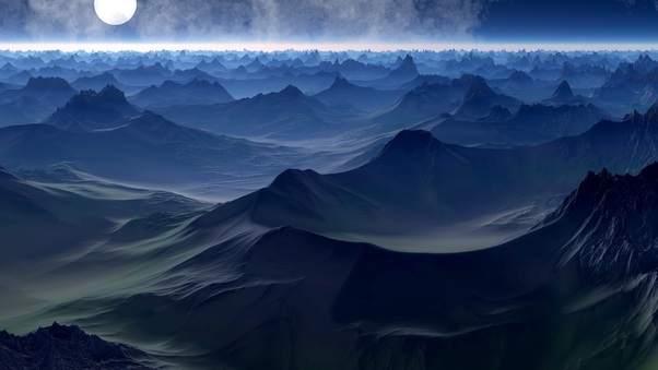 Fantasy Landscape Mountains In Fantasy World 5k Wallpaper