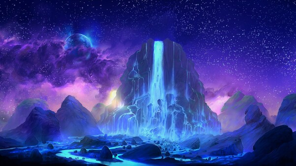 Fantasy Waterfall Wallpaper