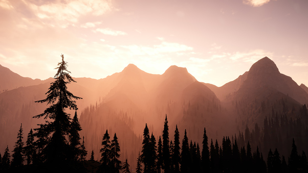 Far Cry 5 Sunset Mountains Wallpaper