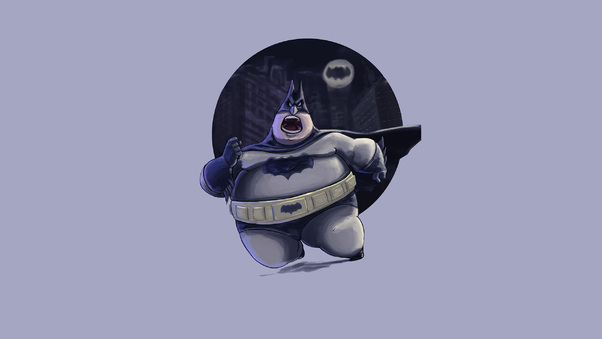 Fatty Funny Batman Wallpaper