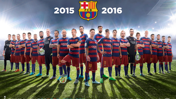 FC Barcelona Team 2016 Wallpaper
