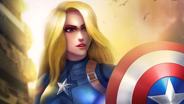 Female Captain America Wallpaper