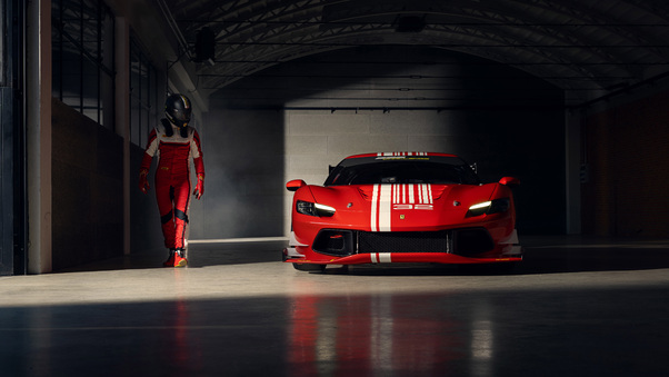 Ferrari 296 Challenge 8k 2024 Wallpaper