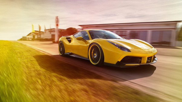 Ferrari 488 GTB By Novitec Rosso Wallpaper