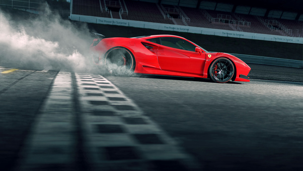 Ferrari 488 Gtb Drifting Wallpaper