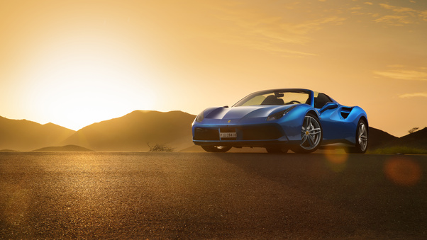 Ferrari 488 Spyder 2018 Front View Wallpaper