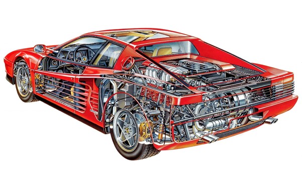 Ferrari Sketch Wallpaper