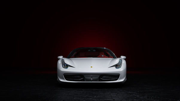 Ferrari White 4k Wallpaper