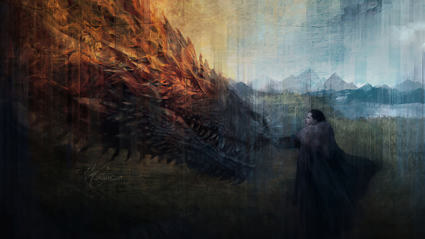 Fire And Ice Jon Snow 4k Wallpaper