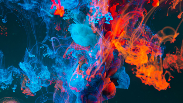Fire Meets Ice Abstract (1280x720) Resolution Wallpaper