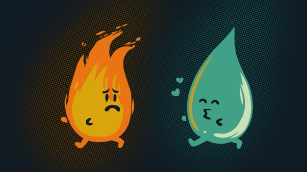 Fire vs Water Wallpaper
