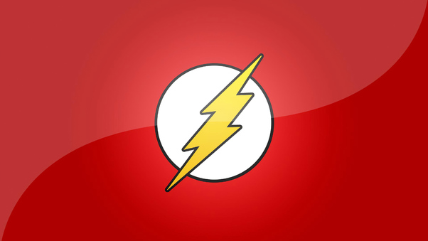 Flash Logo Minimal 4k Wallpaper