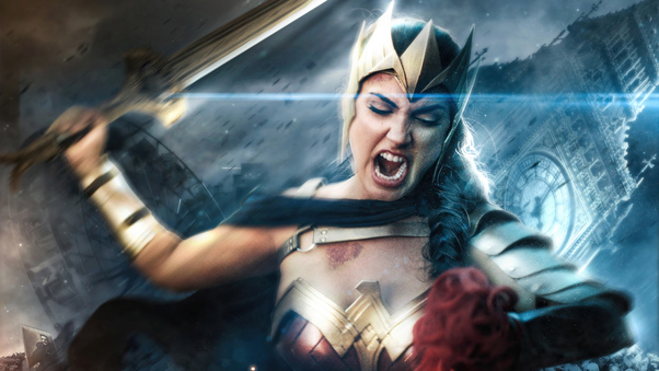 Flash Point Wonder Woman 5k Wallpaper