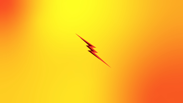 Flash Reverse Logo Minimal 4k Wallpaper