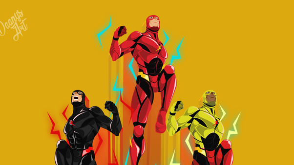 Flash Wars Artwork Wallpaper