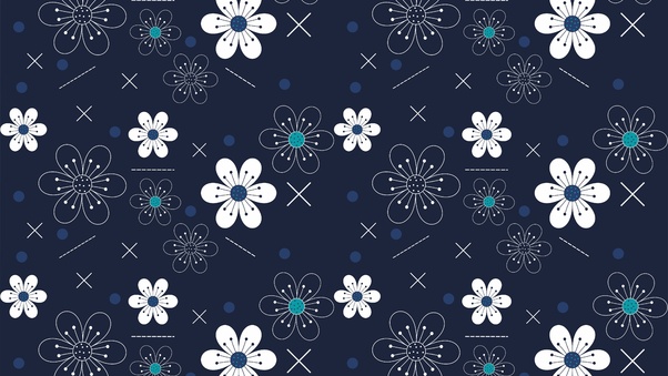 Flowers Pattern 5k Wallpaper