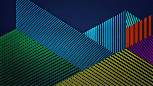 Fluid Geometrics Lines Abstract 5k Wallpaper