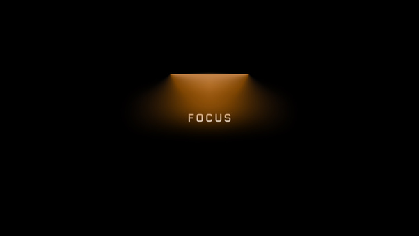 Focus Orange Light Wallpaper