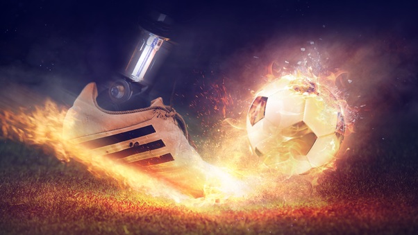 Football Shoe Fire Smoke 5k Wallpaper