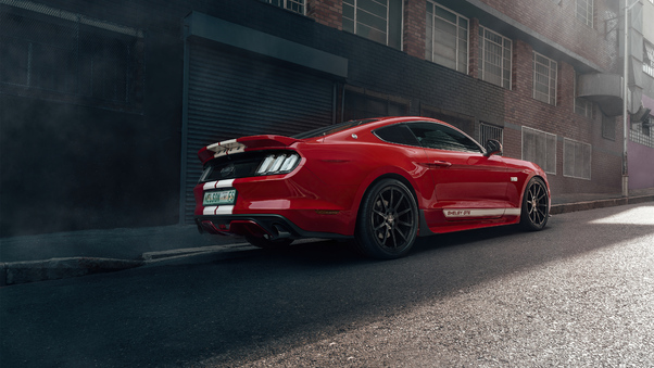 Ford Mustang 50 Gt Race Red 5k Wallpaper