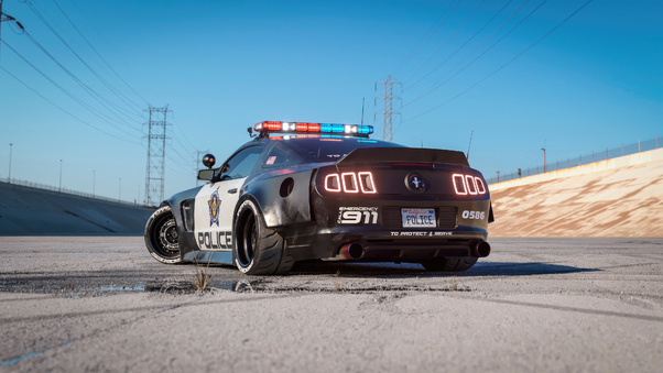 Ford Mustang Police Interceptor 4k Wallpaper
