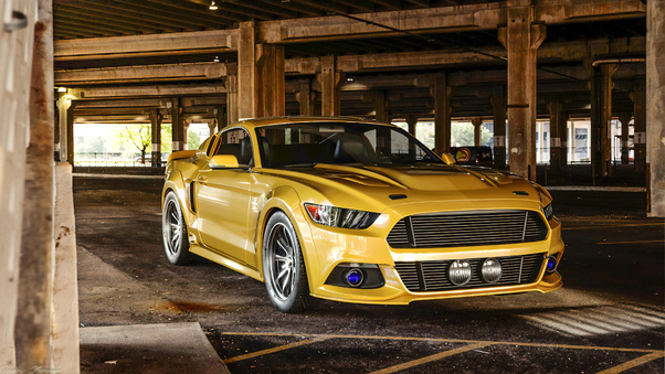 Ford Mustang Yellow Wallpaper