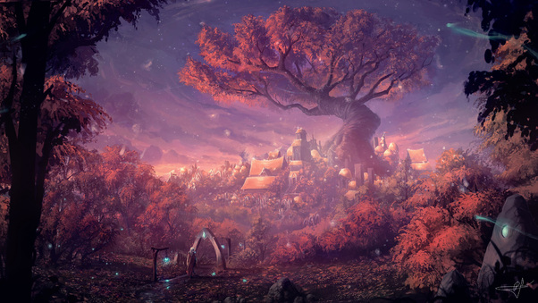 Forest Fantasy Artwork Wallpaper