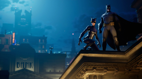 Fortnite 2019 Batman Catwoman Wallpaper