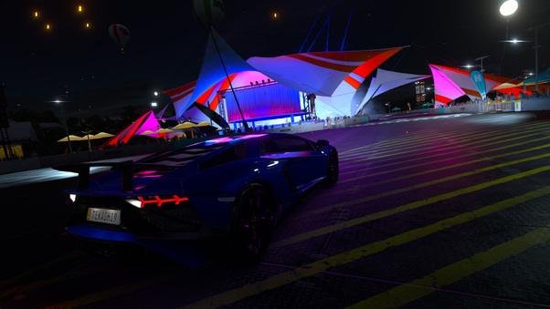 Forza Horizon 3 Lamborghini Aventador Rear Wallpaper