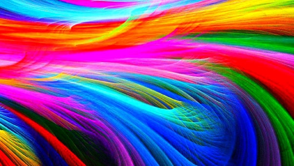 Fractal Shapes Colorful Wallpaper