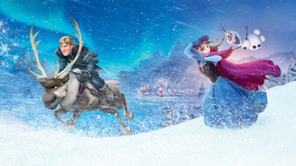 Frozen Movie Anna Kristoff Wallpaper