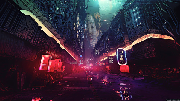 Futuristic City Science Fiction Concept Art Digital Art Wallpaper