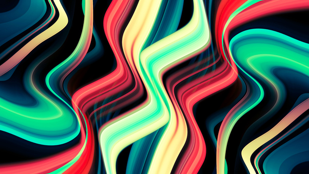 Galactic Wave Abstract 8k Wallpaper
