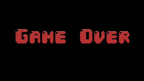 Game Over Typography Wallpaper