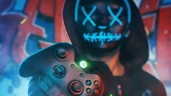 Gamer Boy Mask 4k Wallpaper