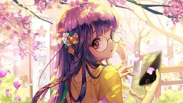 Gangroad Anime Girl On Phone 4k Wallpaper