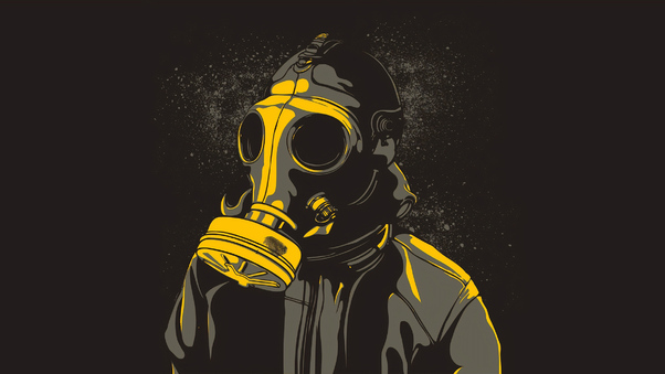 Gas Mask Guy Wallpaper