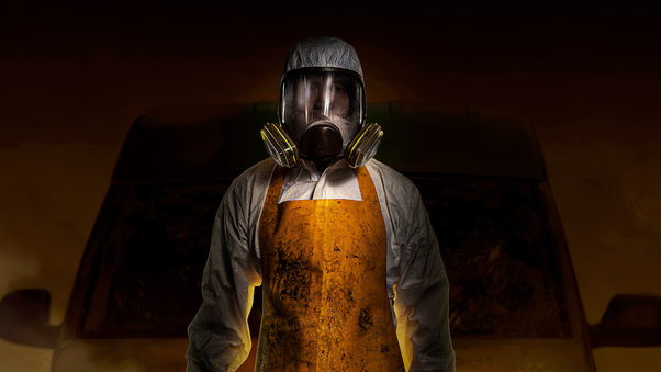 Gas Mask Man 4k Wallpaper
