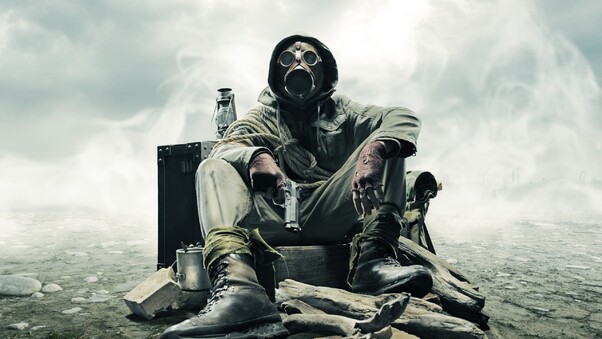Gas Mask Soldier Apocalypse Wallpaper