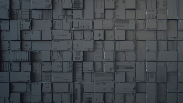 Geek Dark Cubes Abstract 4k Wallpaper