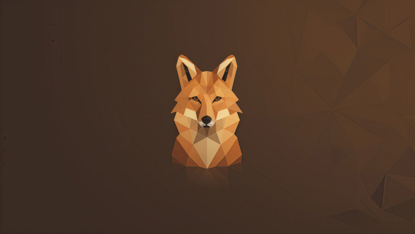 Geometric Fox Portrait (1280x720) Resolution Wallpaper