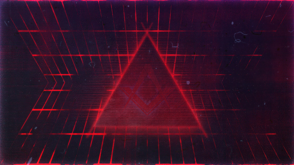 Geometry Red Triangle 4k Wallpaper