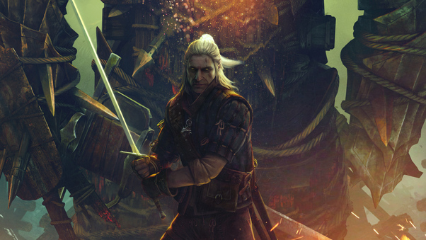 Geralt Vs Draug 2 Wallpaper