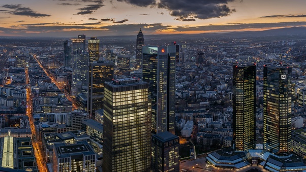 Germany Frankfurt Skyscrapers 5k Wallpaper