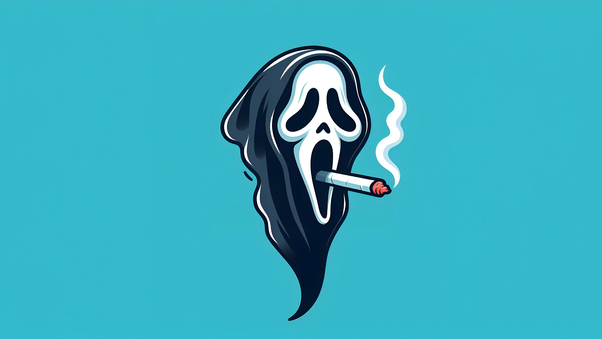 Ghost Face Smoke Cigar Wallpaper