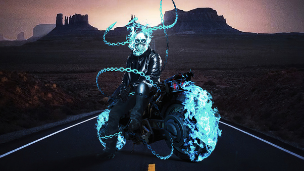 Ghost Rider 2099 4k Wallpaper