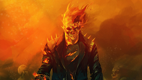 Ghost Rider Flame Hero 5k Wallpaper