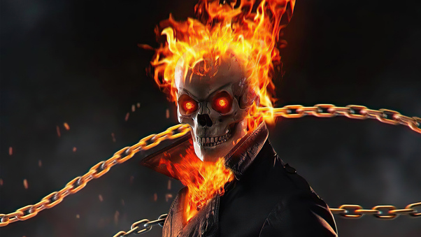 Ghost Rider Flame Thrower 4k Wallpaper